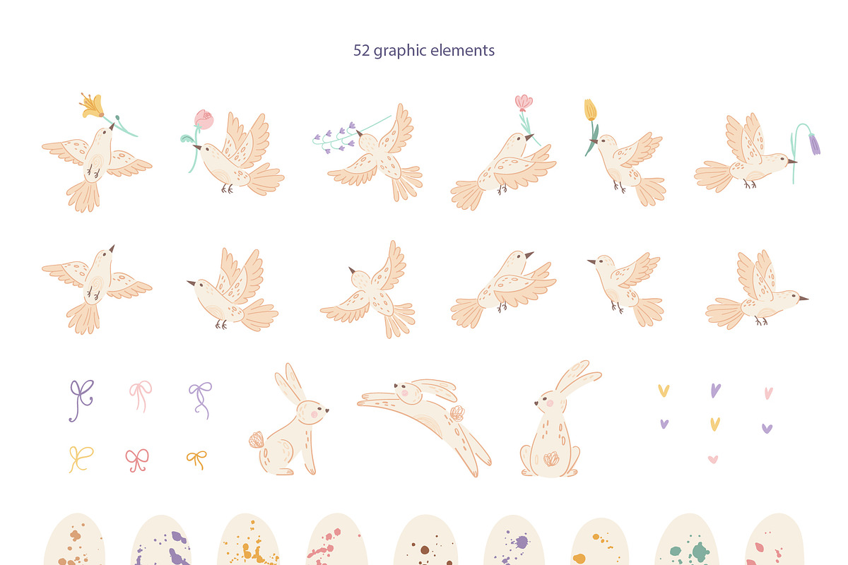 Easter & Spring Floral Collection, a Decorative Illustration by RinSo_art (Photo 10 of 12)