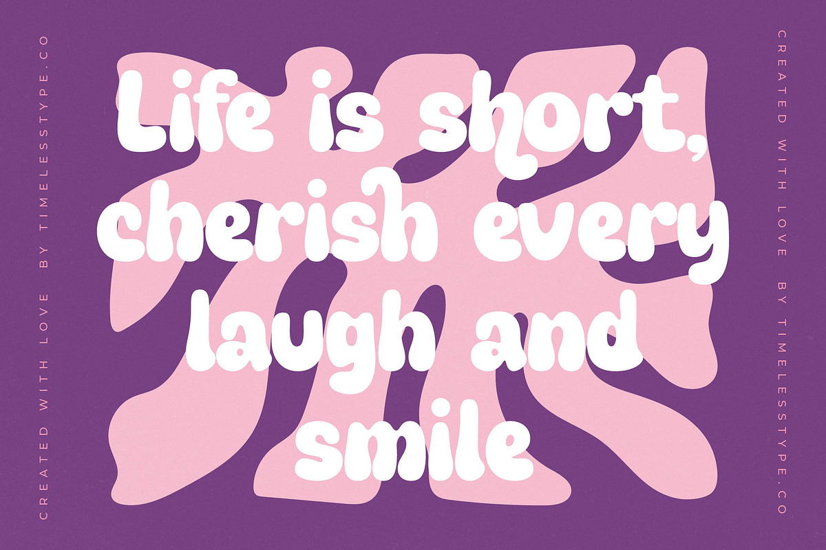 Fruity Candy Groovy Display Font, a Serif Font by timelesstype.co (Photo 2 of 20)