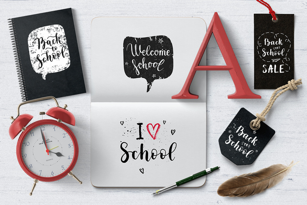 8 School overlays & logo, a Decorative Illustration by Midstream (Photo 2 of 7)