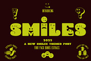 Smiles font family, a Symbol Font by Bramcreative (Thumbnail 1 of 10)