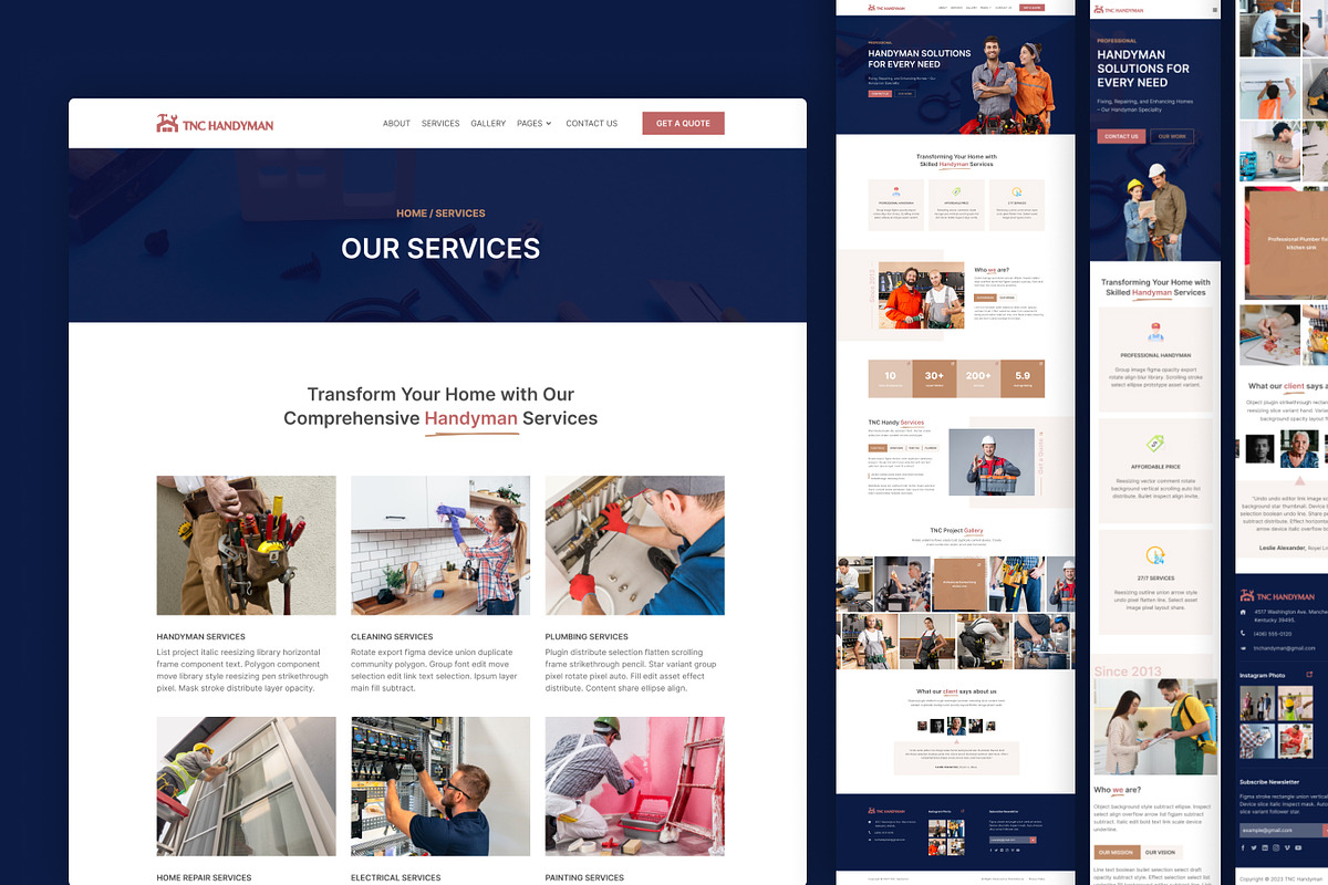 Handyman, Construction HTML Template, a HTML Template by TNCFlow (Photo 4 of 5)