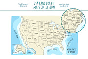 US maps collection, an Education Illustration by Illustrationsforteachers (Thumbnail 6 of 7)