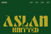 CS Aslan Knitted, a Sans Serif Font by Craft Supply Co. (Thumbnail 1 of 8)