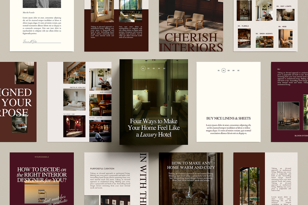 Moody Social Media Templates preview 4