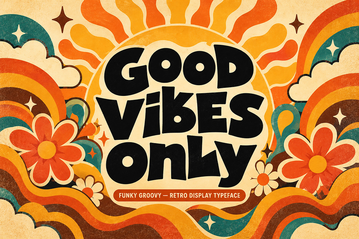 Funky Groovy, a Script Font by Wow Magic (Photo 3 of 5)
