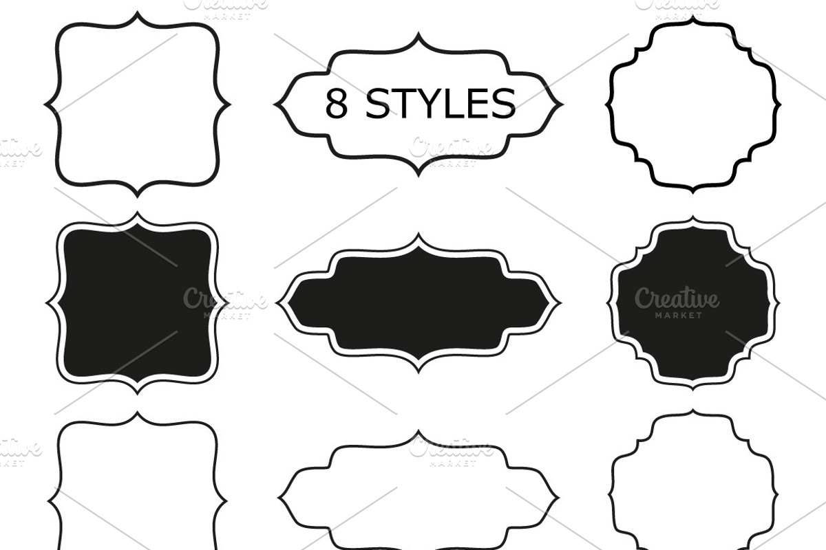 30 frames, 8 styles - vector EPS, a Graphic by Wild Rose (Photo 3 of 4)