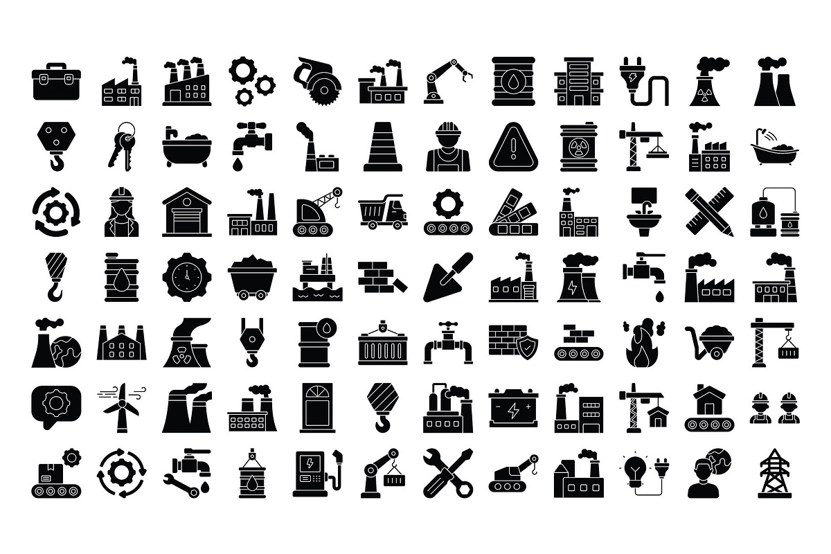 Industrial & Construction, a Solid Icon by Vector Portal (Photo 2 of 6)