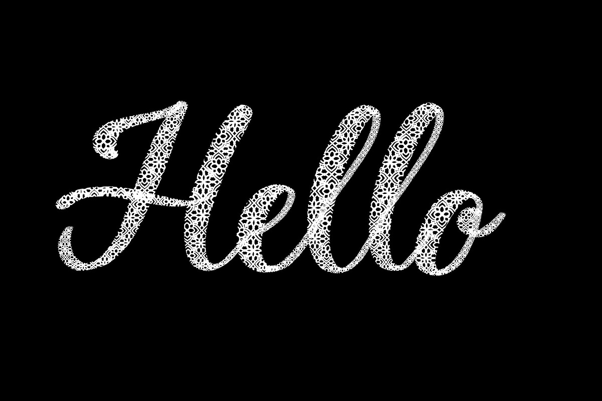 5 lace Procreate lettering brushes, a Brush Add-On by Alexis Gentry (Photo 2 of 7)
