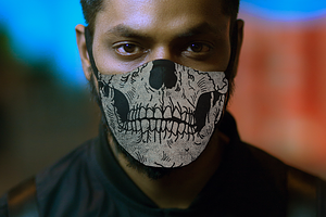 Skull FaceMask Vector Illustration