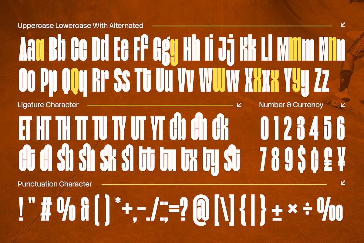Movault – Bold Super Condensed Sans, a Sans Serif Font by Typia Nesia (Photo 10 of 11)