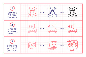 Technology Line Icons