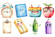 Cute School Supplies PNG, an Illustration by SinaCreation (Thumbnail 3 of 5)
