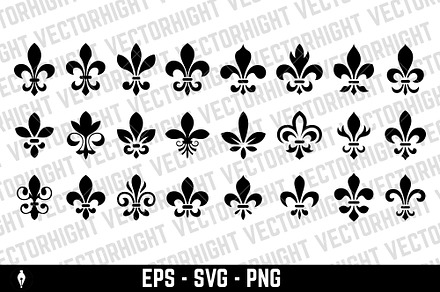 Fleur-de-lis icons
