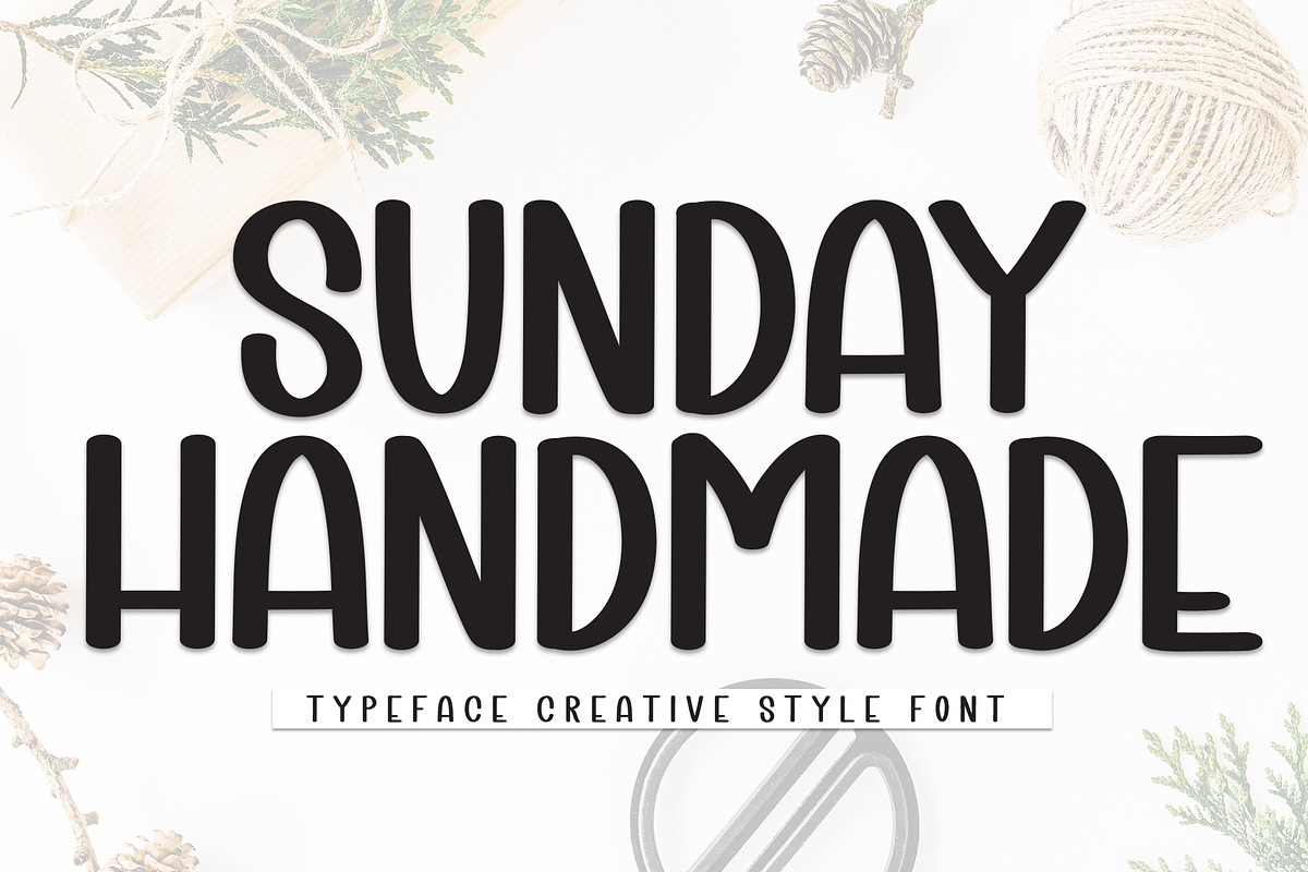 Sunday Handmade | Script Font, a Script Font by Scratchones (Photo 1 of 8)