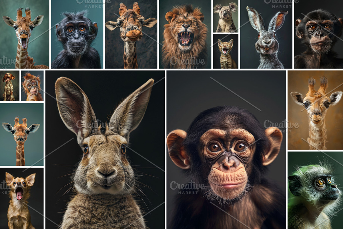 54 Funny animals, an Animal Photo by Handmadefont (Photo 4 of 9)