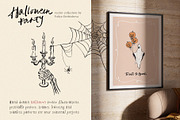 Halloween party vector cute graphics, an Object Illustration by Yuliya Derbisheva (Thumbnail 3 of 13)