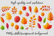 Textured autumn leaves (PNG+EPS), an Object Graphic by Art of Sun (Thumbnail 2 of 3)