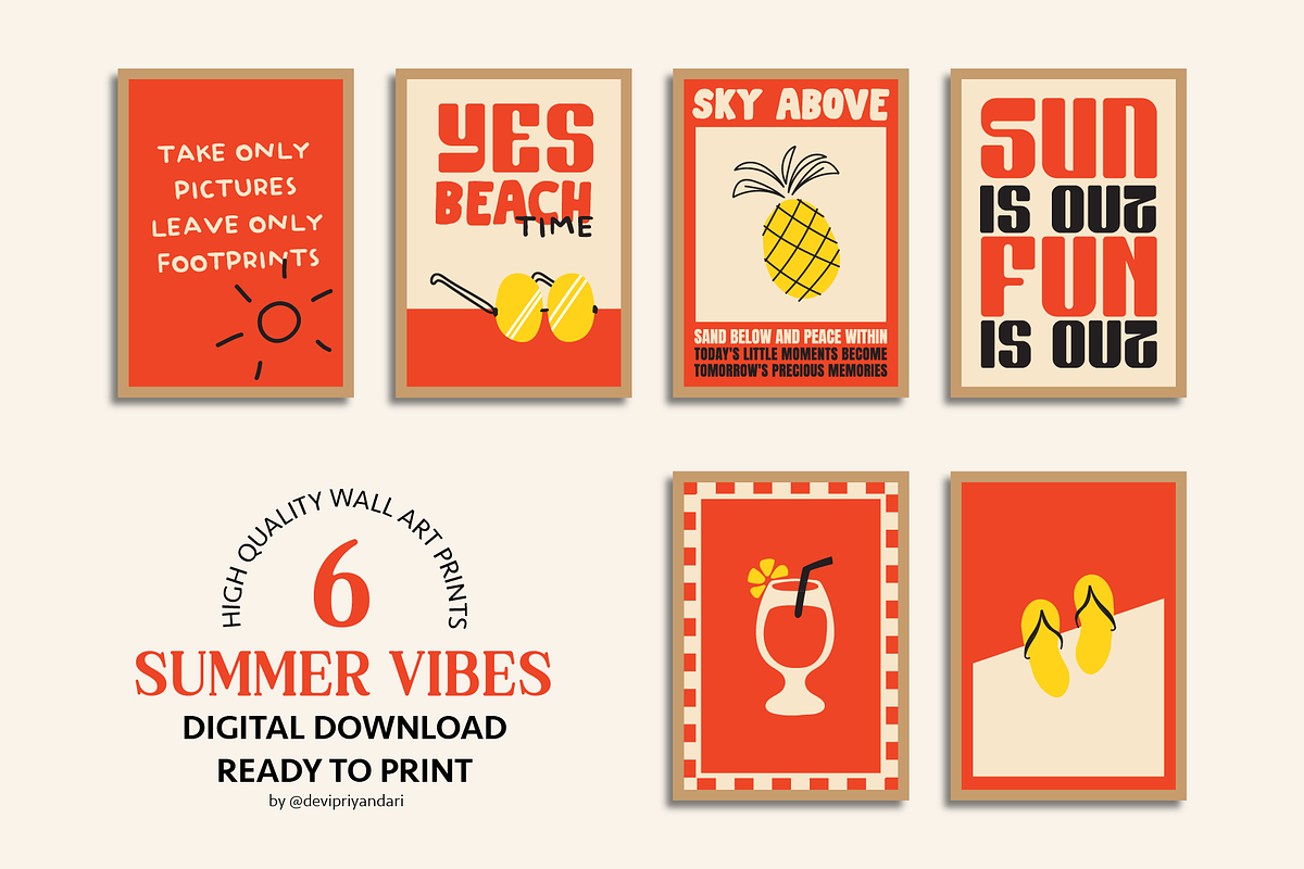 Summer Poster Wall Art Design, an Object Graphic by digitalsbydepi (Photo 3 of 6)