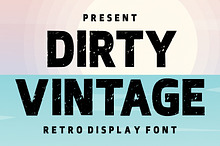 Dirty Vintage Retro Distressed Font