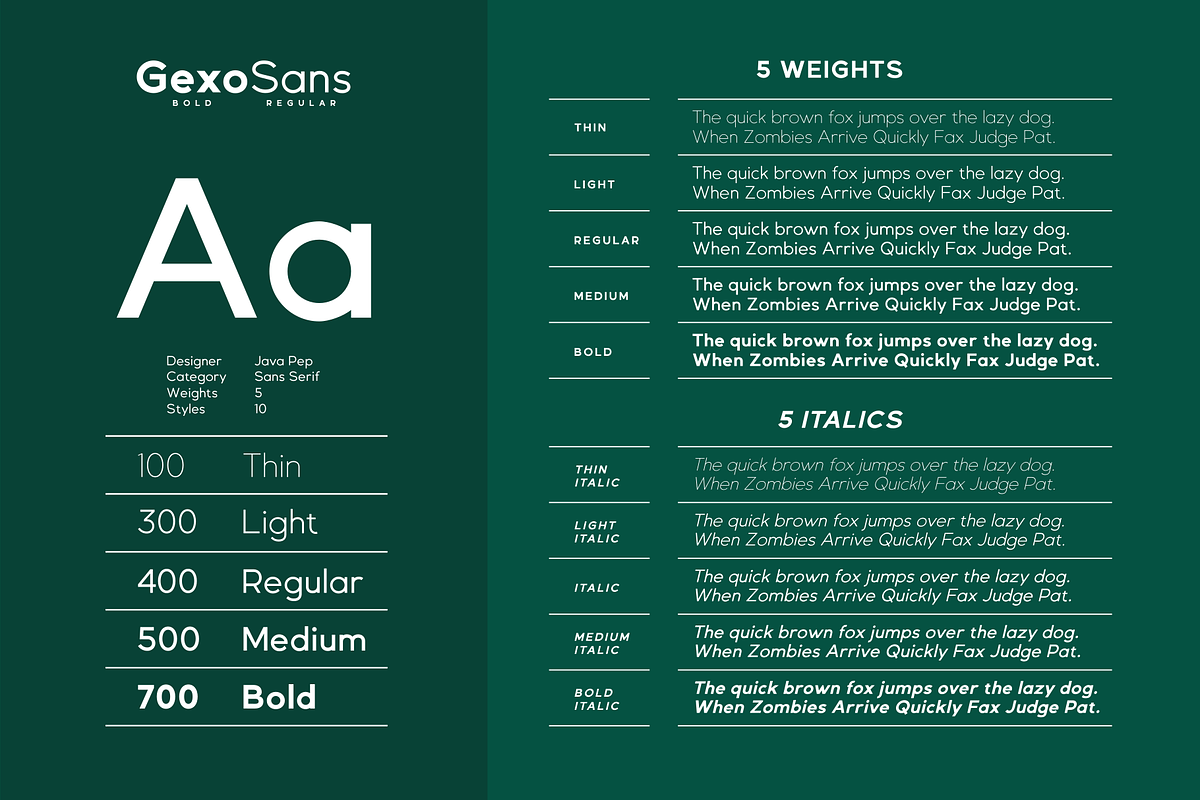 Gexo Sans - elegant font, a Sans Serif Font by Java pep (Photo 3 of 11)
