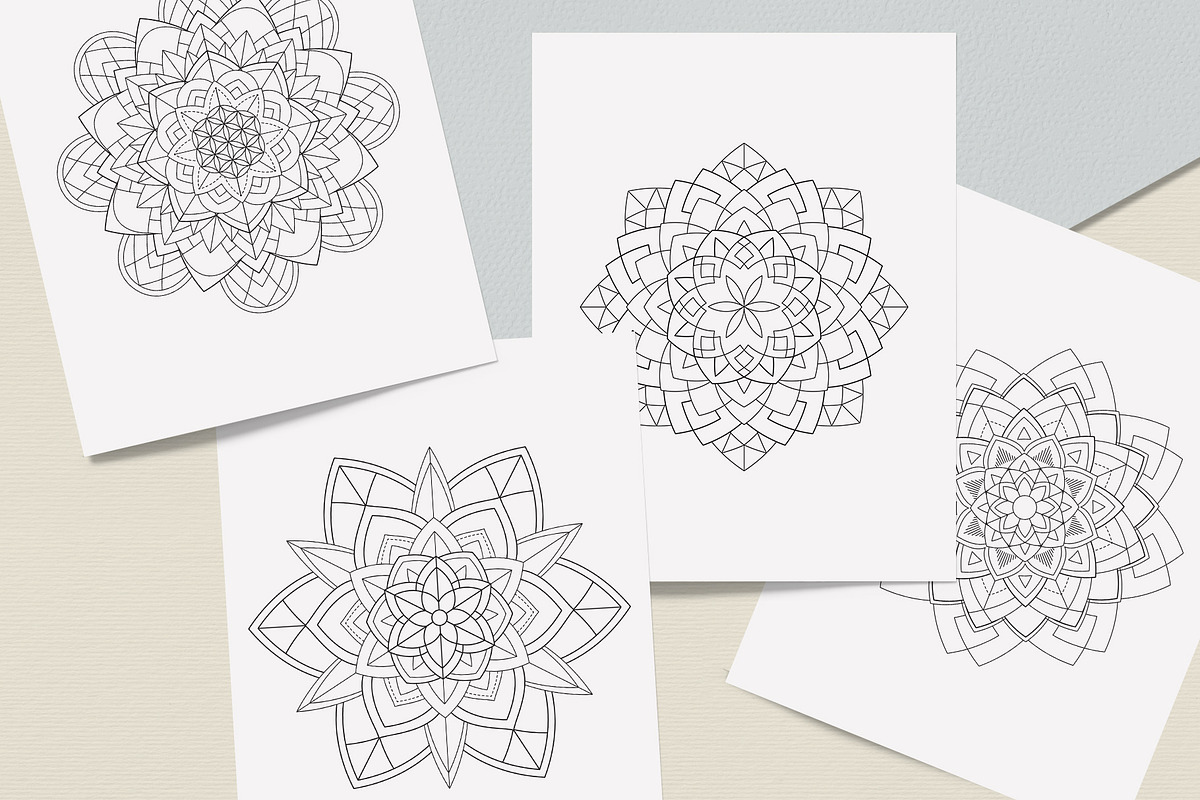 Sacred Geometry Mandala Coloring Boo, a Graphic by MISTstudioDesign (Photo 5 of 8)
