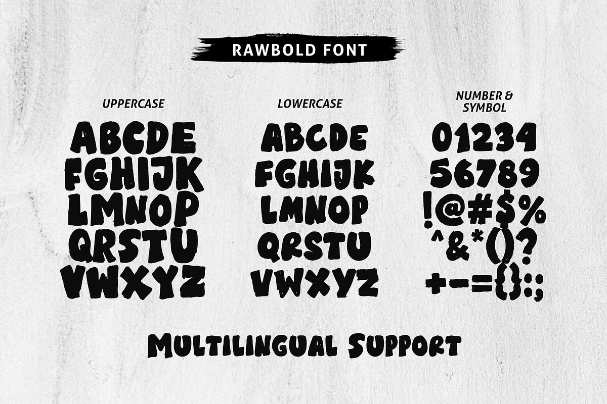 RAWBOLD – Rough & Bold Font, a Handwritten Font by Weape Studio (Photo 6 of 9)