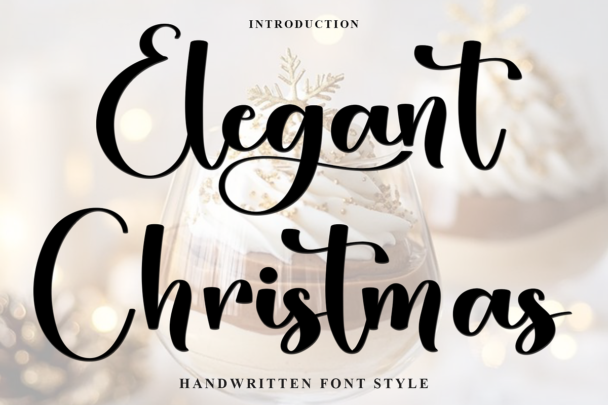 Elegant Christmas, a Handwritten Font by FreshTypeINK (Photo 1 of 8)