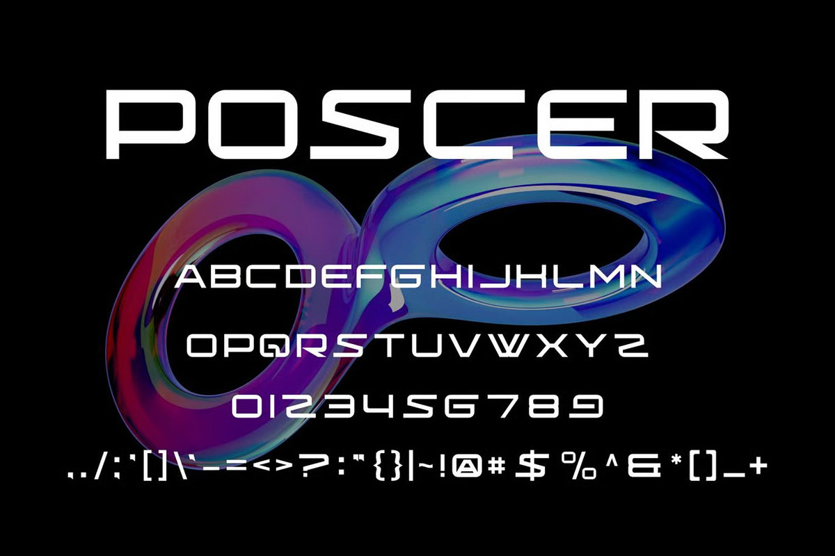 Poscer, a Sans Serif Font by Auliacreative (Photo 3 of 4)
