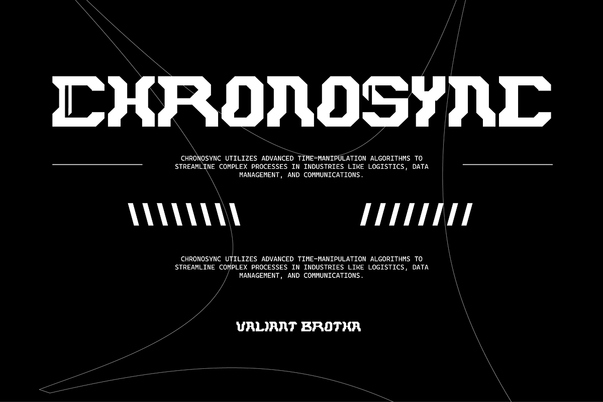 VB Reelhoman - Futuristic Font, a Sans Serif Font by VALIANTBROTHA (Photo 5 of 8)