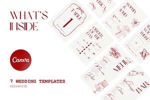 Romantic aesthetic wedding templates, a Stationery Template by Roomoftemplates