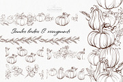 Vintage Autumn Botanical Line Art, a Seasonal Illustration by katmonne (Thumbnail 10 of 14)