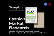 Fashion Market Research Template, a Templates & Theme by The Fashion Work Store (Thumbnail 1 of 7)