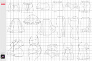 Procreate Plus Size Clothes Curved, a Brush Add-On by ArtPrintBabe (Thumbnail 4 of 4)