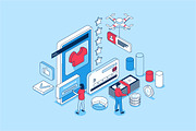 Isometric Concepts Illustrations, a Finance Illustration by alexdndz (Thumbnail 21 of 26)