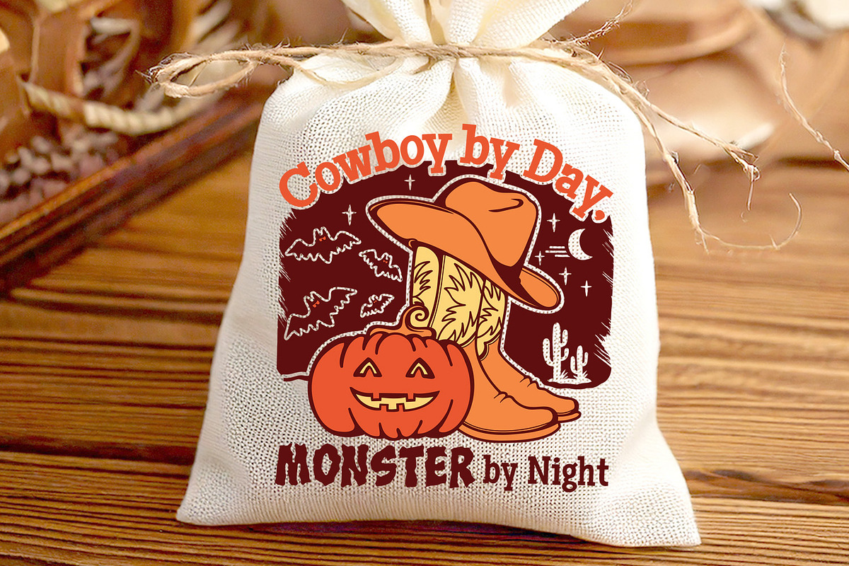 Halloween Cowboy boots Pumpkin cute, an Illustration by TanchaArt (Photo 6 of 8)