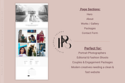 Photographer HTML Website Template, a HTML Template by Pastel Pixels Studio (Thumbnail 2 of 3)