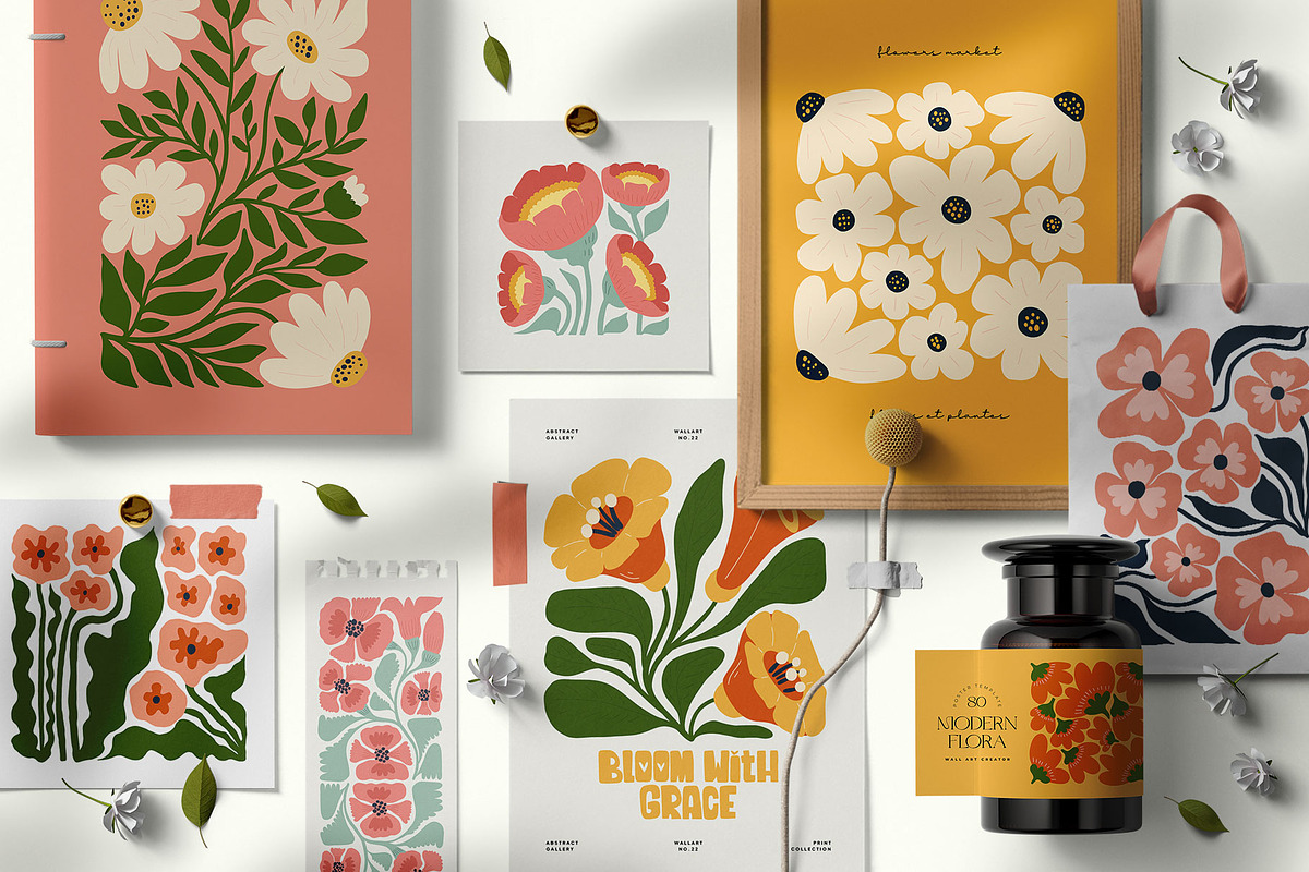 Modern Flora. 2 | Wall Art Creator, an Object Graphic by Leleka.Store (Photo 6 of 19)
