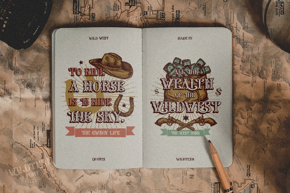The Wildtern Typeface, a Serif Font by Burntilldead (Photo 5 of 13)