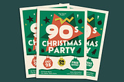 90s Christmas Party Flyer, a Flyer Template by Gumico Studio. (Thumbnail 3 of 3)