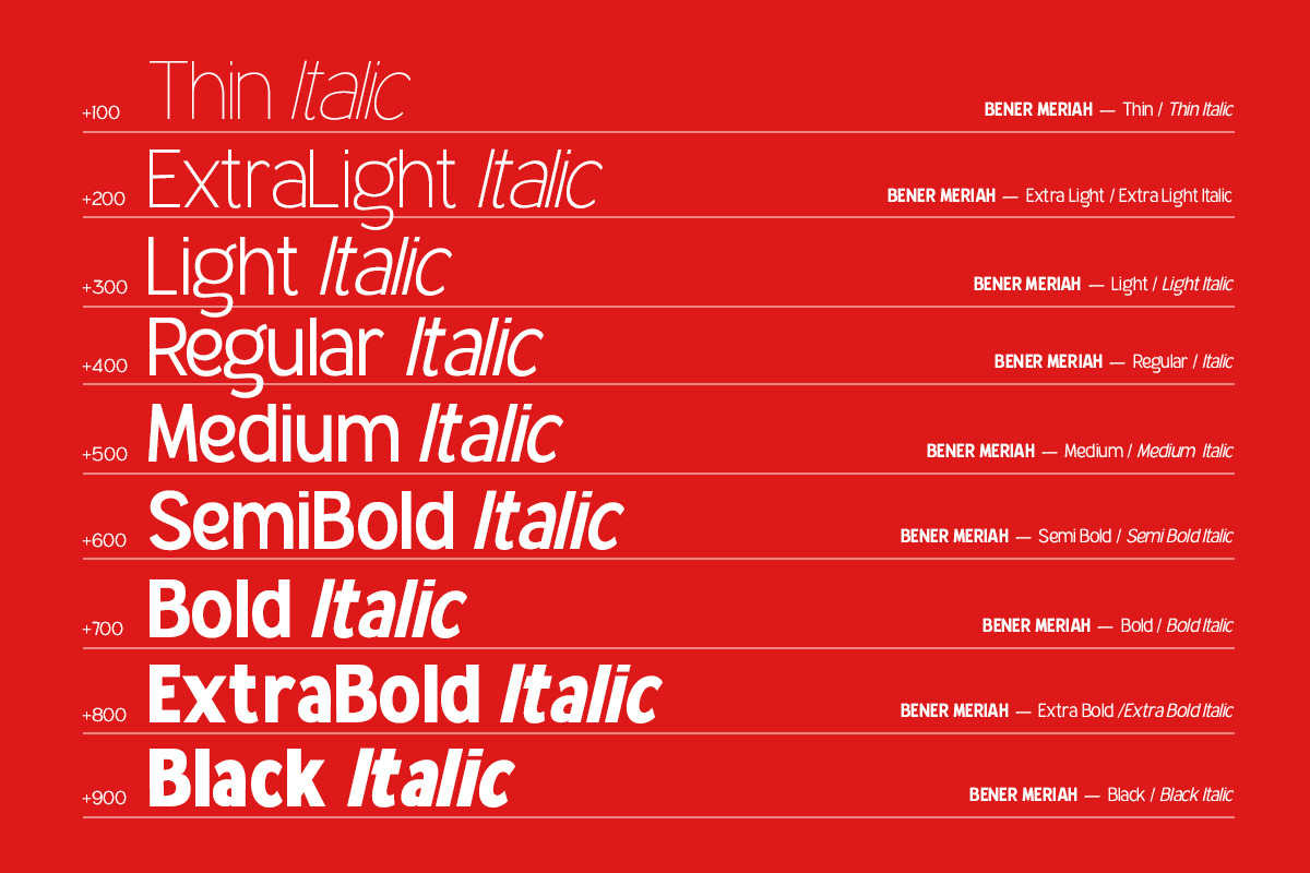 Bener Meriah - Sans Serif Family, a Sans Serif Font by Afkari Studio (Photo 5 of 12)