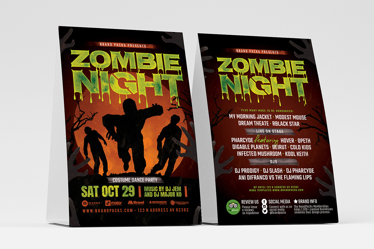 Halloween Party Flyer Template, a Flyer Template by BrandPacks (Photo 2 of 7)