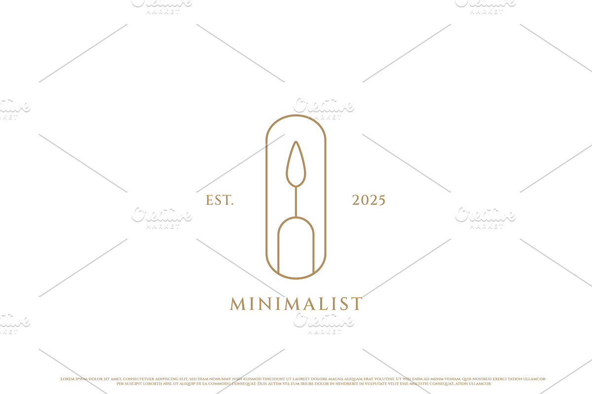 Minimal Candle Logo Design Icon, a Branding & Logo Template by Morvana Crew