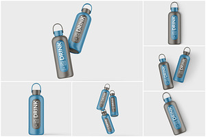 Insulated Water Bottle Mockup, a Product Mockup by SmokyPixels