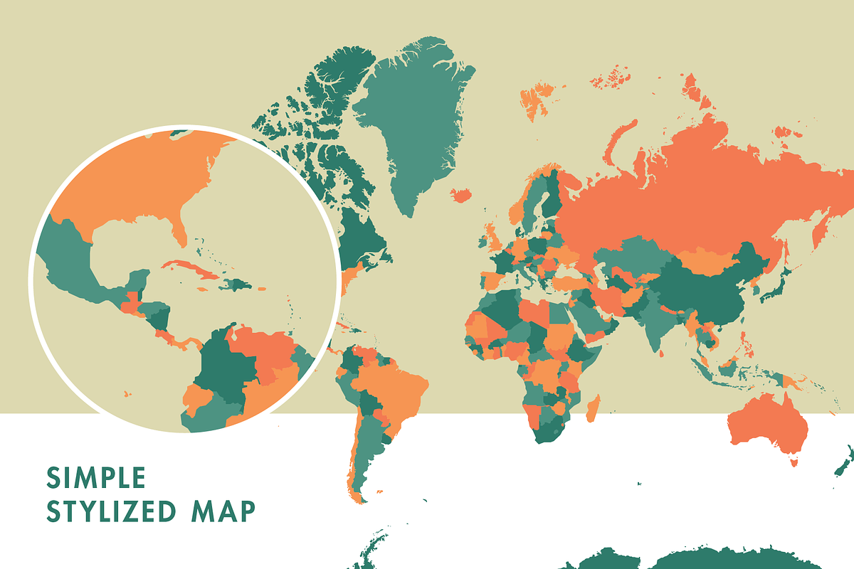 World Vector Map, a Graphic by Ben Buysse (Photo 2 of 5)