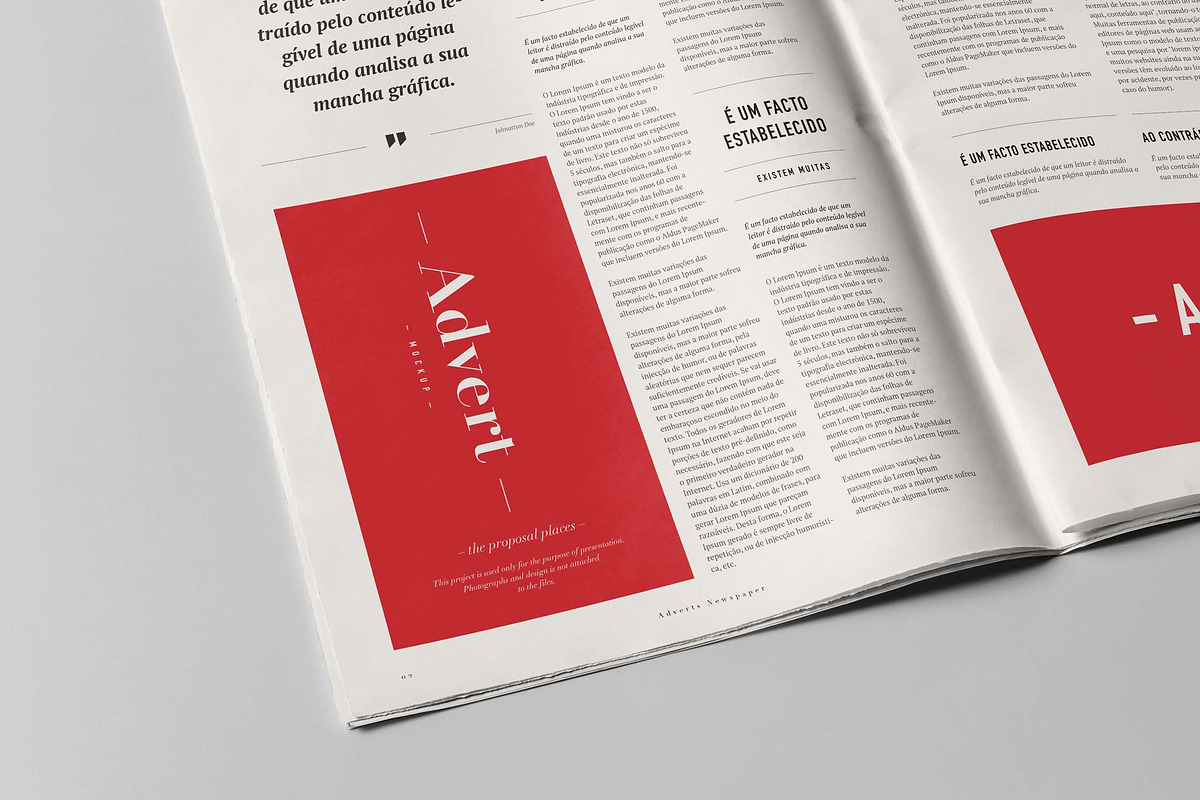 Newspaper Adverts Mock-up, an Advertising Mockup by Yogurt86 (Photo 2 of 9)