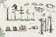 Fall in Forest Autumn Mood, an Animal Illustration by Ann Art Houze (Thumbnail 3 of 22)