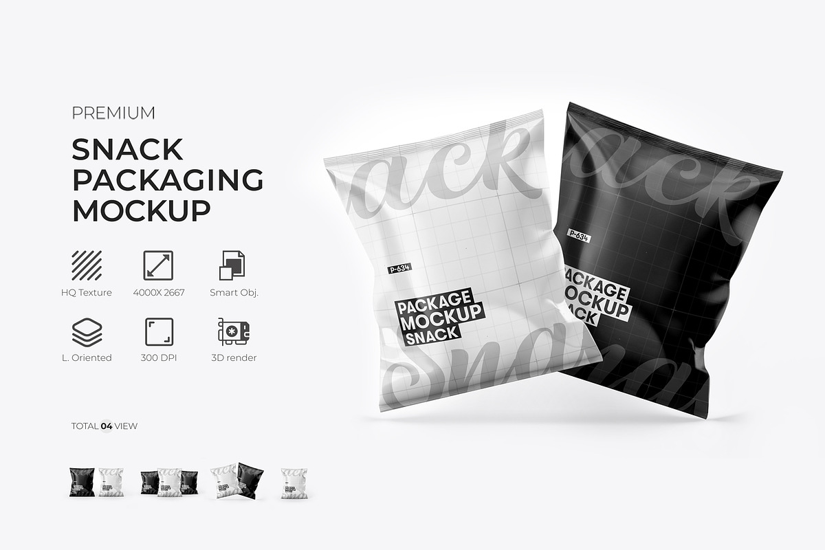 Chips Packaging Mockup for Display, a Packaging Mockup by Ram Studio LLC (Photo 1 of 5)