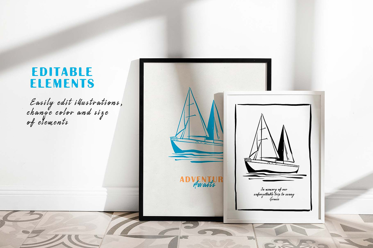 Summer aesthetics. Vector Clipart, an Object Graphic by VerAna (Photo 8 of 11)