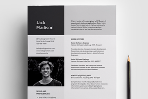 Resume CV Canva Template