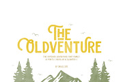 The Oldventure - 10 Fonts, a Sans Serif Font by Dikas Studio (Thumbnail 1 of 9)